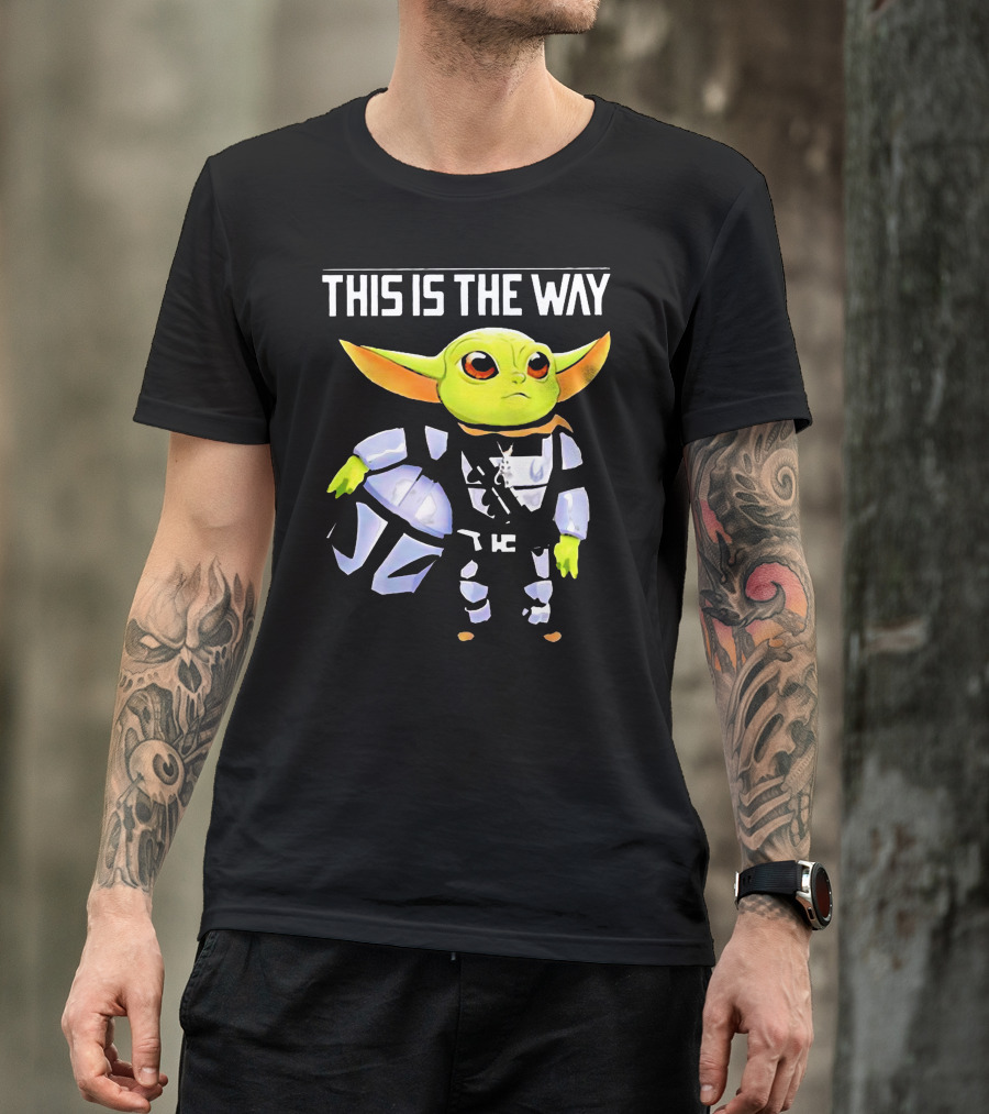 The Child Grogu This Is The Way Mandalorian Helmet Character T-Shirt