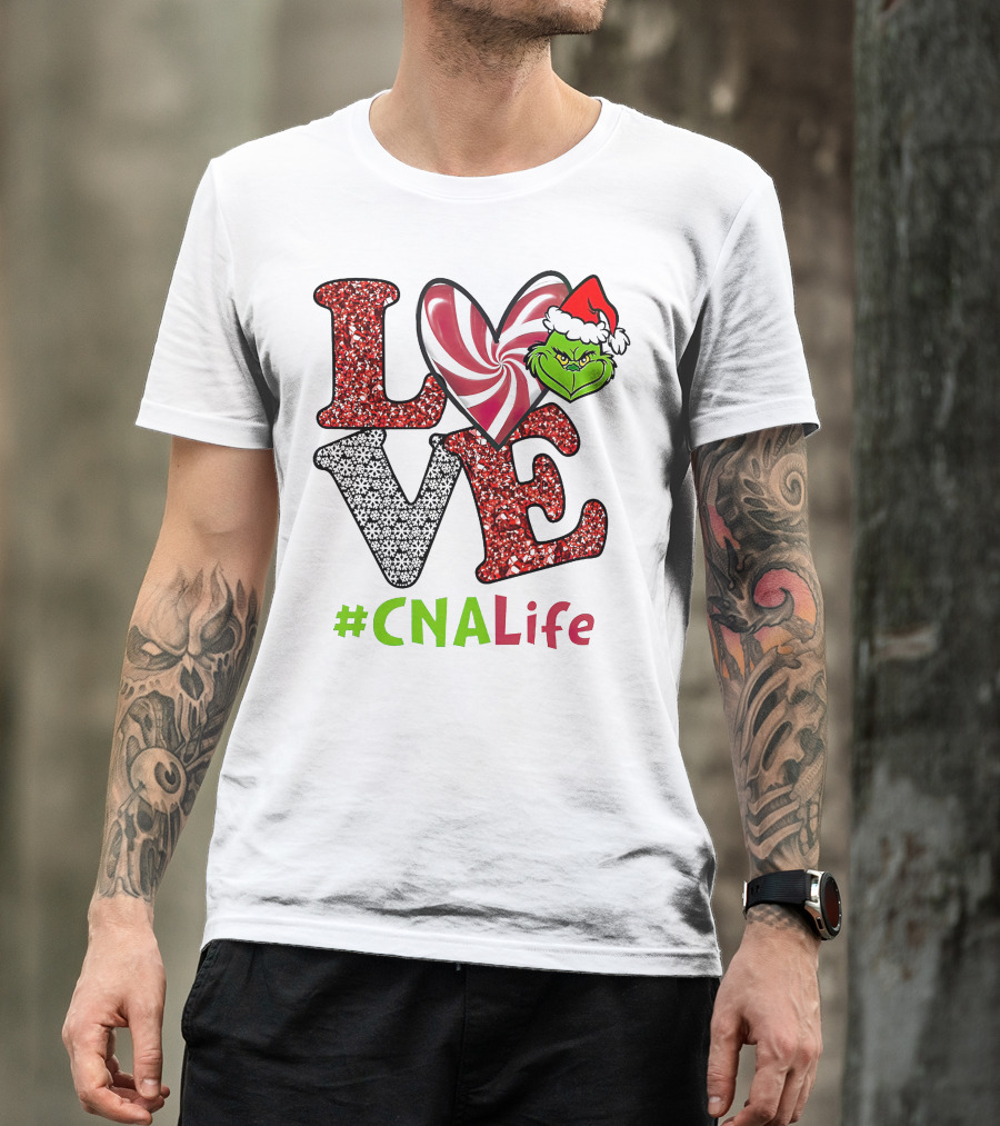 LOVE Grinch Heart #CNALife T-Shirt