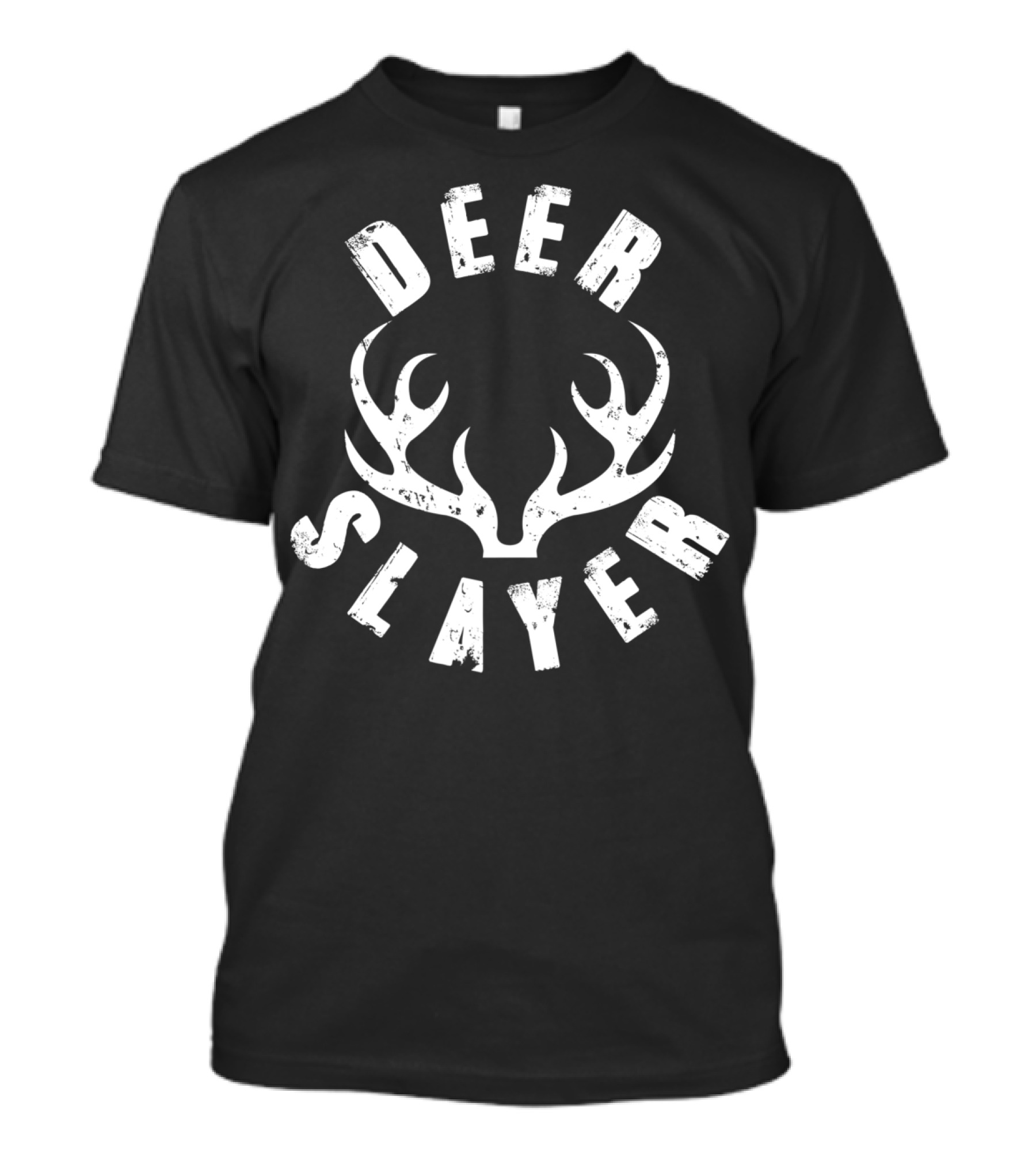 Deer Slayer Hunter Killer Buck Hunting Season Antlers T-Shirt