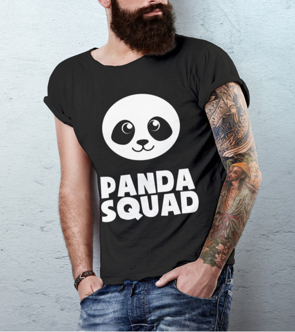 Panda Squad Panda Lover Funny Panda T-Shirt