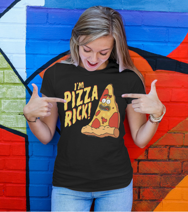 I'm Pizza Rick Rick And Morty Pizza Slice Character T-Shirt