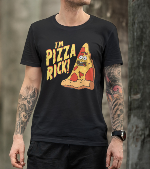 I'm Pizza Rick Rick And Morty Pizza Slice Character T-Shirt