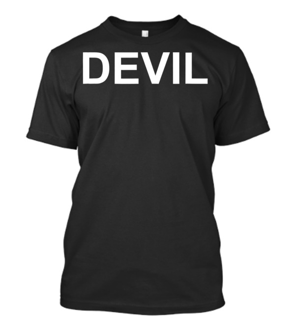 DEVIL Text T-Shirt