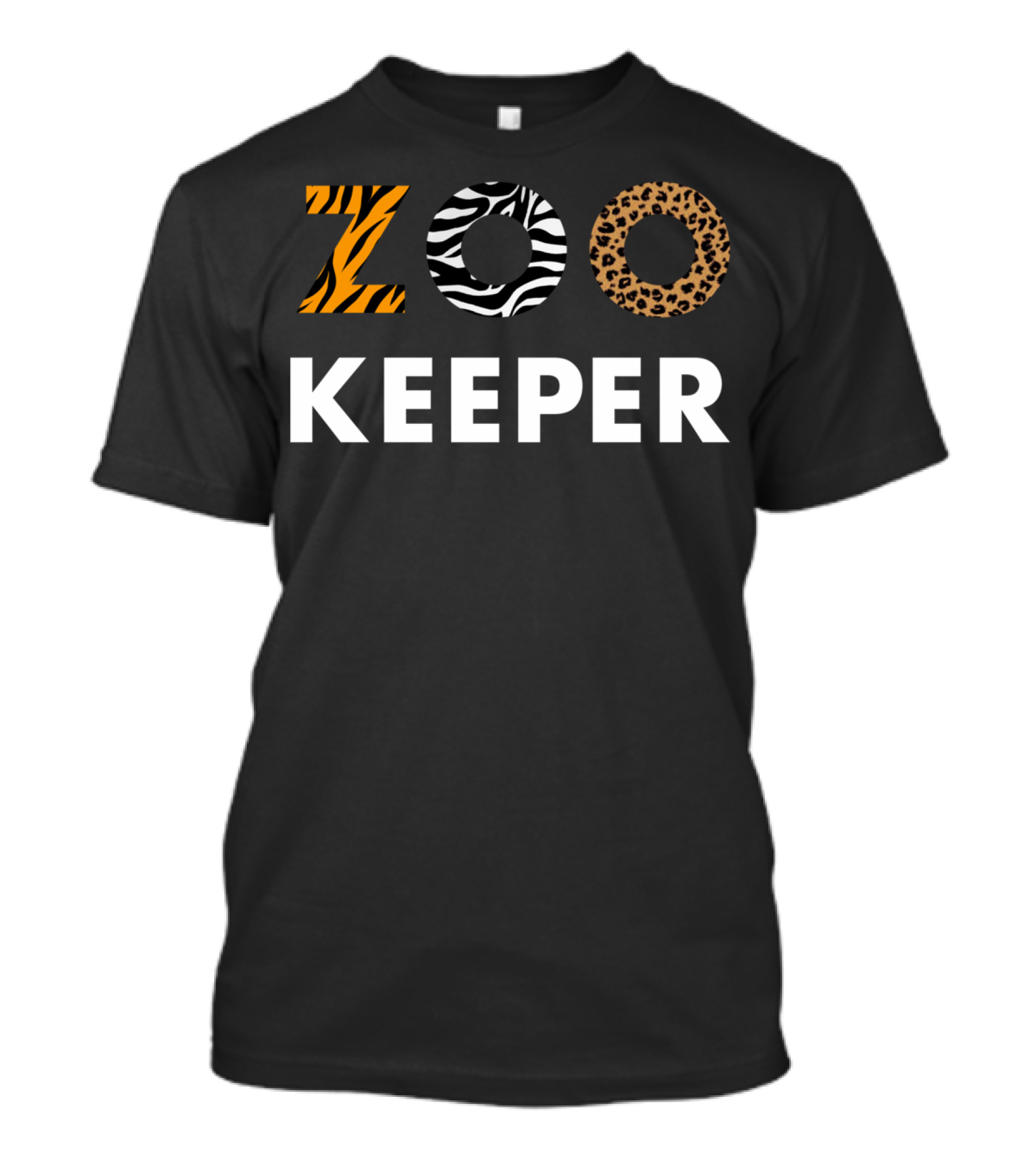 Zebra Tiger Leopard Zoo Keeper Animal Lover Safari T-Shirt