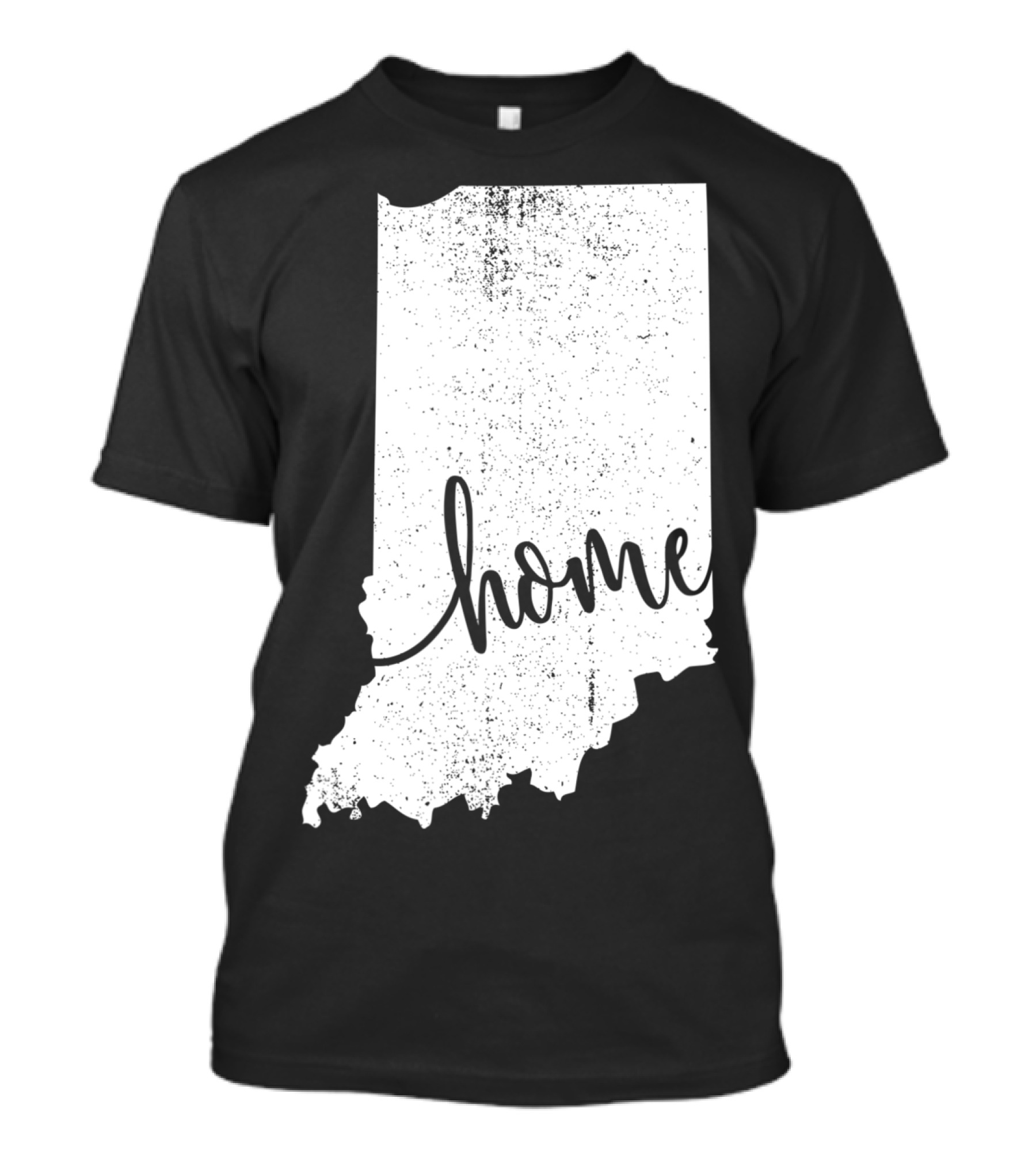 Indiana Vintage Map Outline Home Love T-Shirt