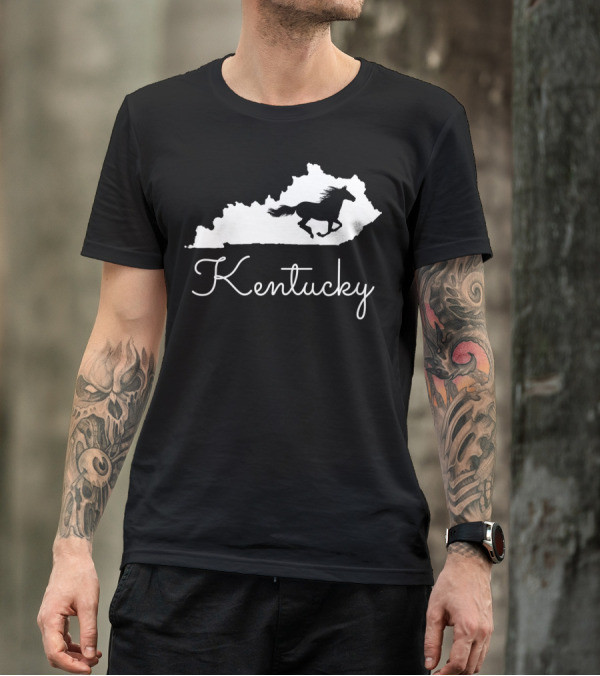 Kentucky Horse Map T-Shirt