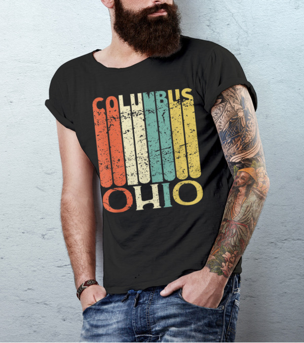 Columbus Ohio Vintage Style Retro T-Shirt