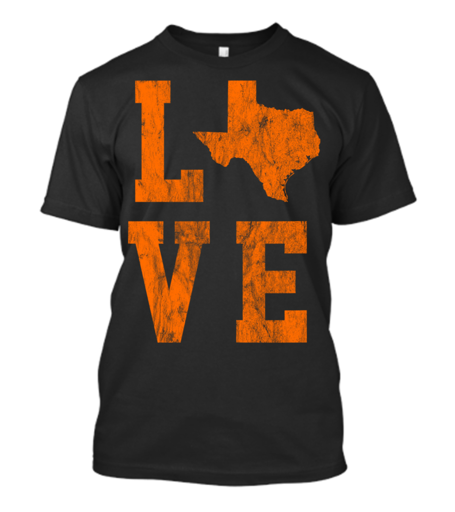 Texas Love Burnt Orange Women's State LONE STAR T-Shirt