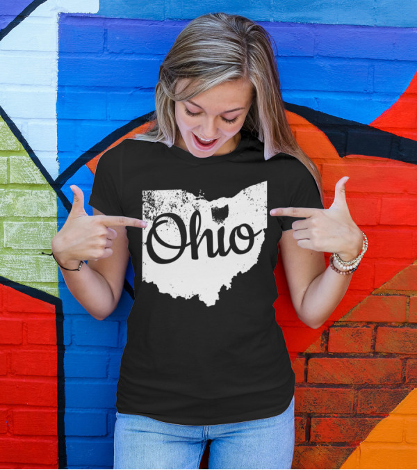 Ohio Love State Map Home T-Shirt
