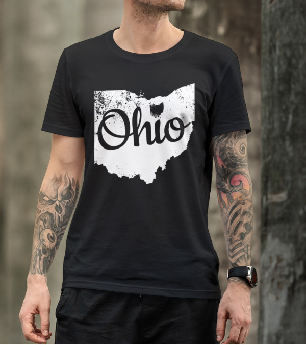 Ohio Love State Map Home T-Shirt