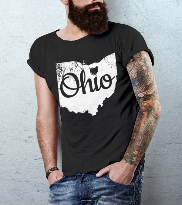 Ohio Love State Map Home T-Shirt