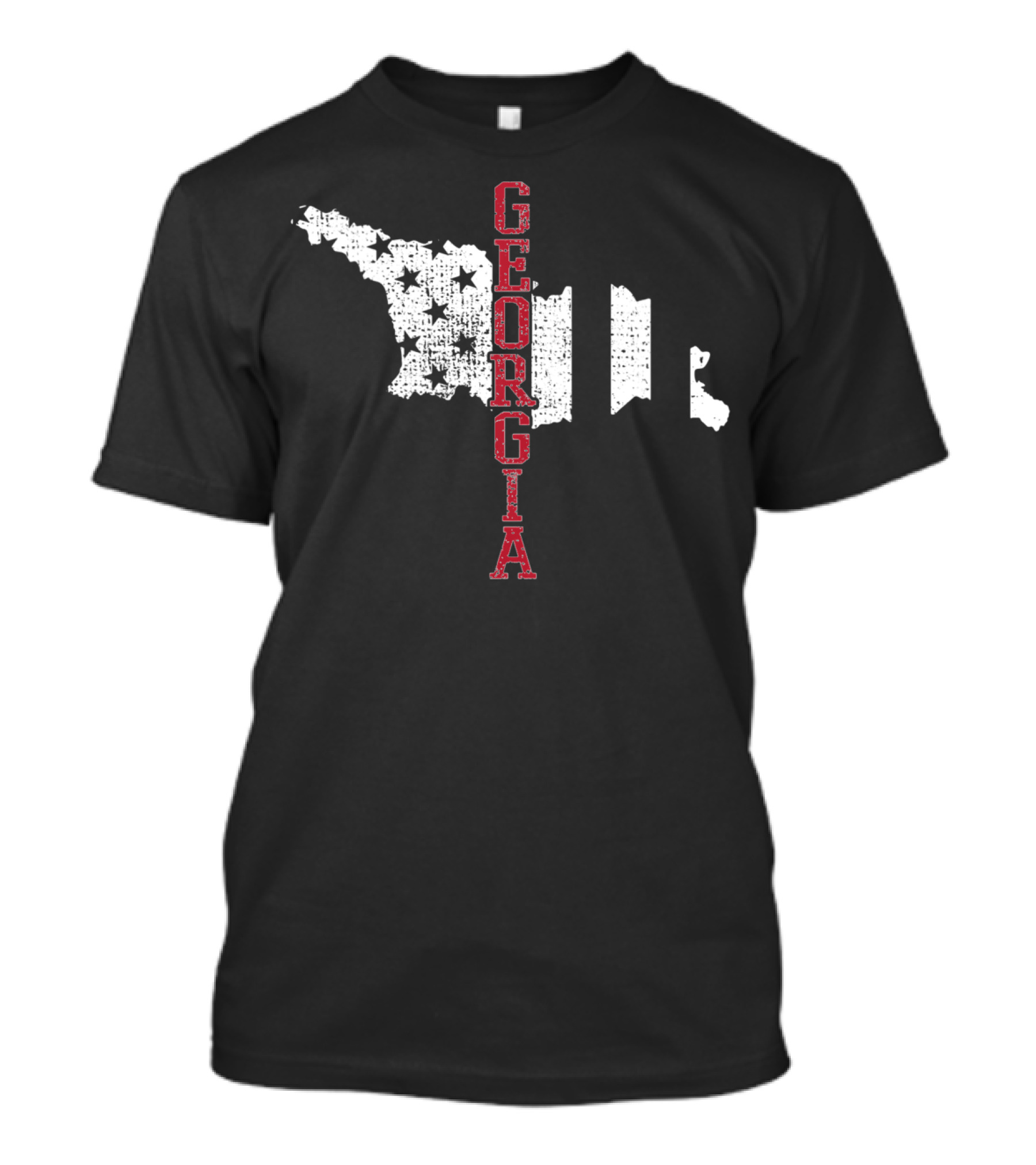 Georgia Map USA Flag T-Shirt