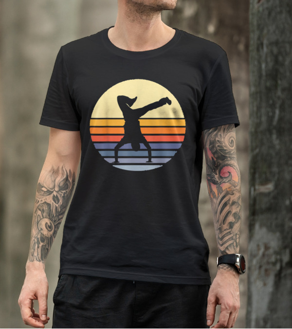 Retro Bboy Breakdance Handstand T-Shirt