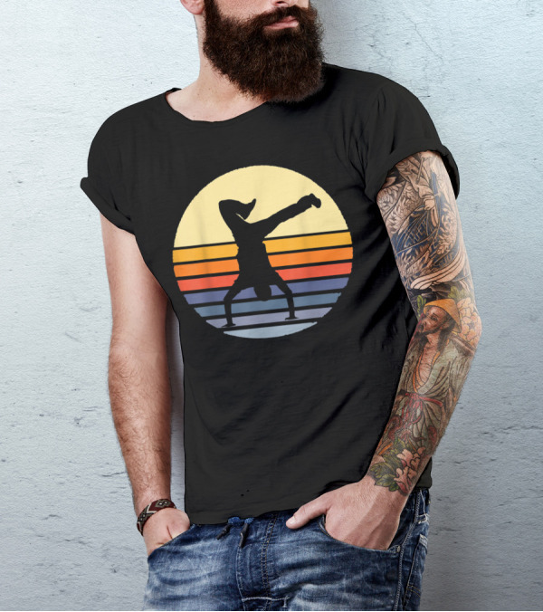 Retro Bboy Breakdance Handstand T-Shirt