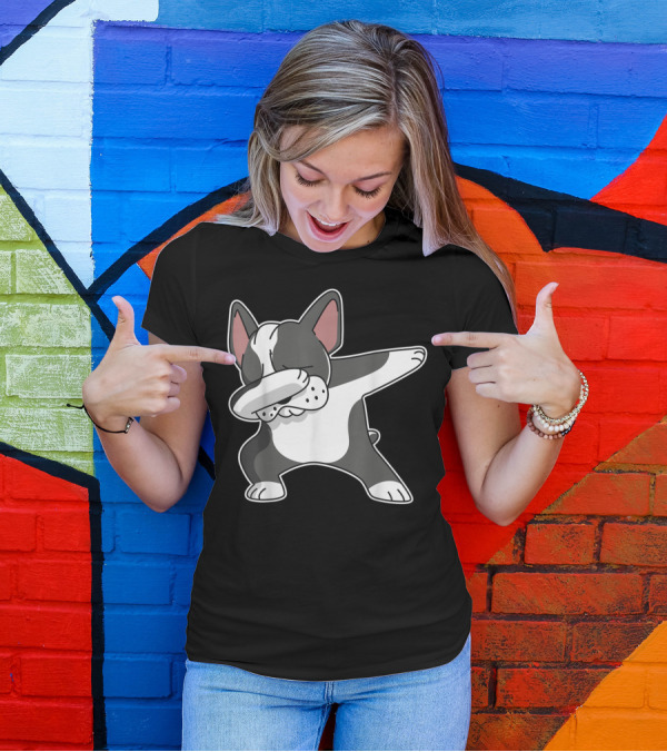 French Bulldog Dabbing Frenchie Dog Dab Dance Pose T-Shirt