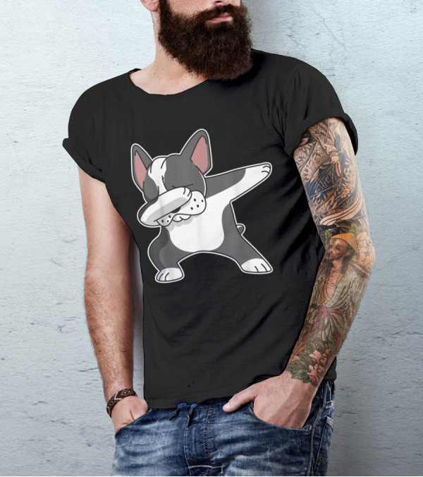 French Bulldog Dabbing Frenchie Dog Dab Dance Pose T-Shirt