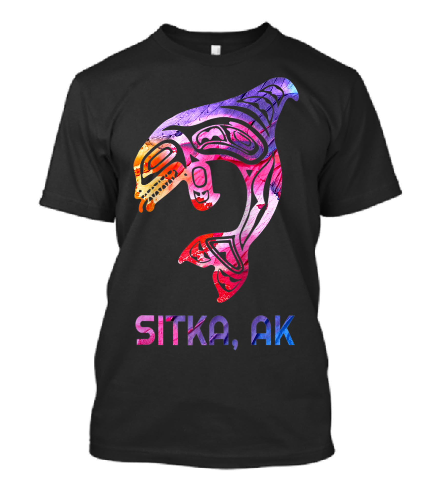Sitka Alaska Native American Indian Orca T-Shirt