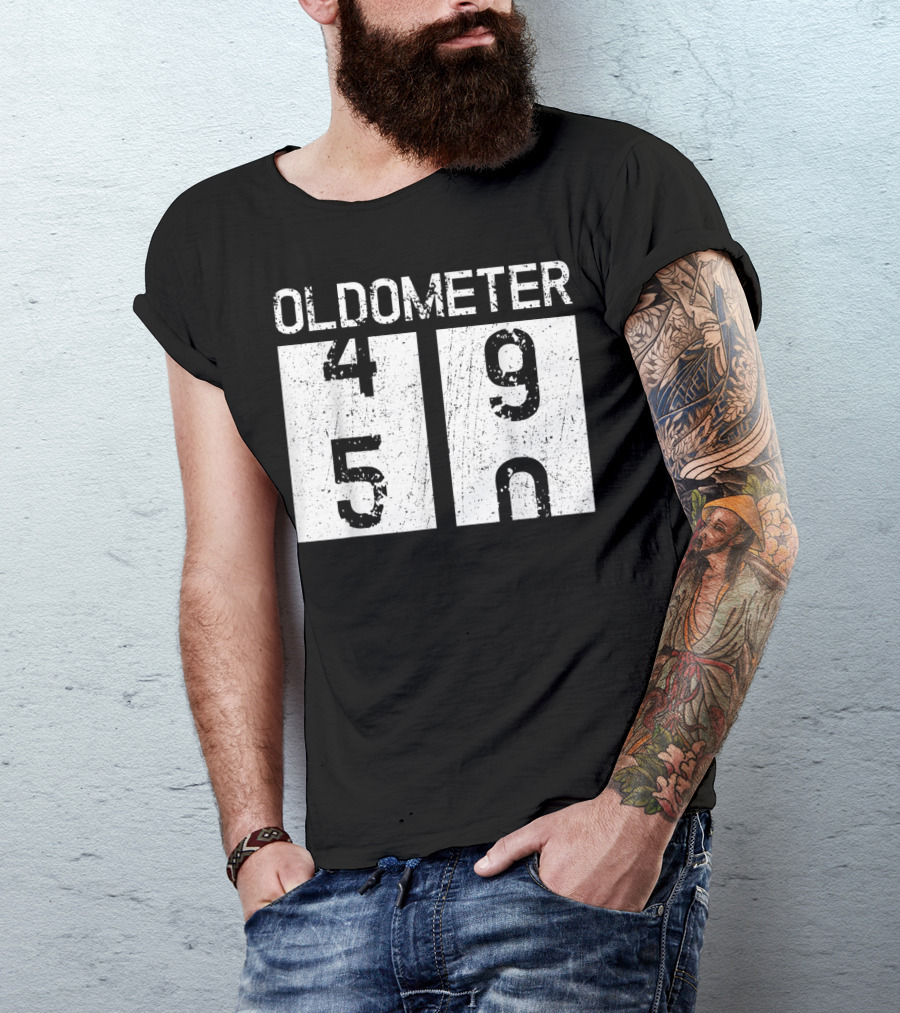 Vintage Oldometer 49 50 Birthday T-Shirt