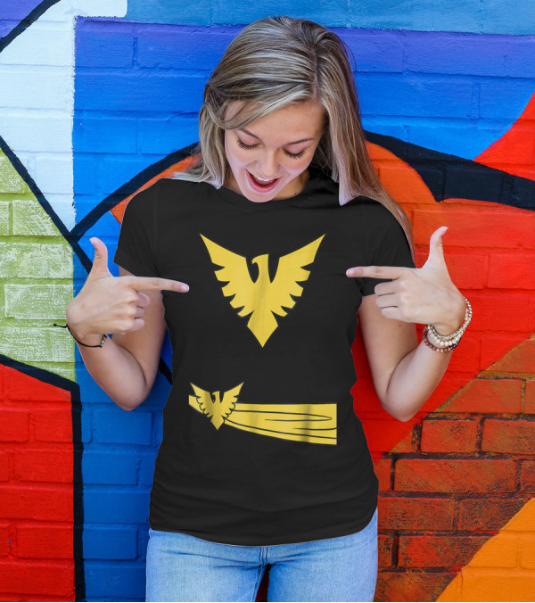 Marvel Xmen Phoenix Jean Grey Yellow Emblem Classic Comic T-Shirt