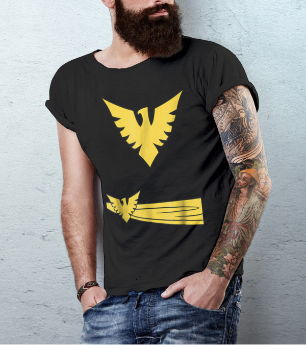 Marvel Xmen Phoenix Jean Grey Yellow Emblem Classic Comic T-Shirt