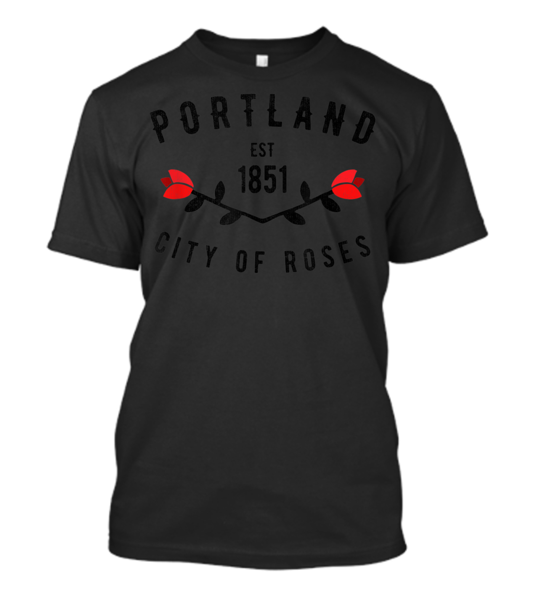 Portland EST 1851 City Of Roses T-Shirt
