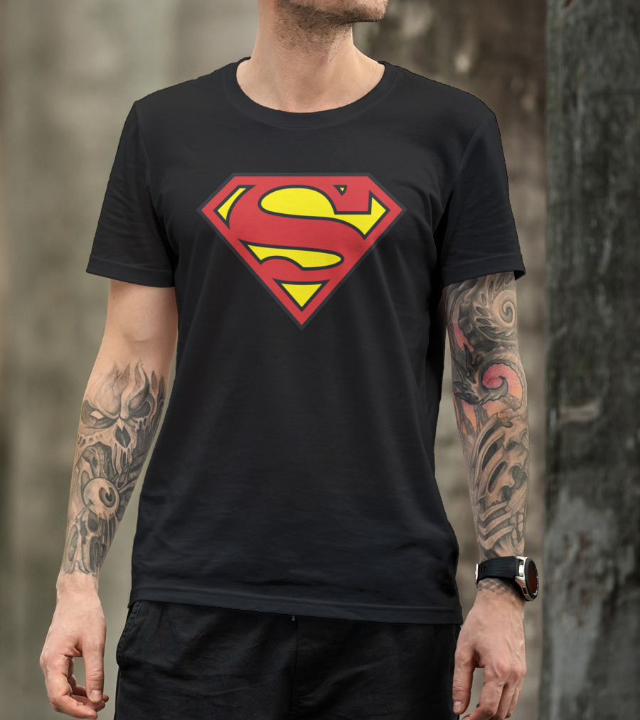 Superman Classic Longsleeve Emblem T-Shirt