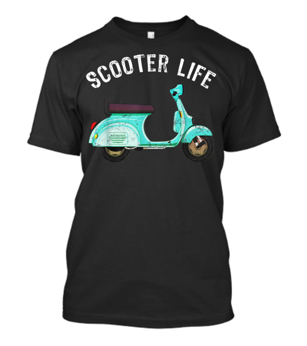 Scooter Life Two Wheels Classic Scooter Motorbike Moped T-Shirt