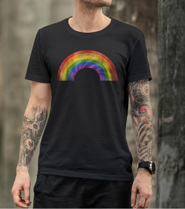 Vintage Rainbow Classic Style Arch T-Shirt