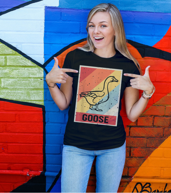 Vintage Goose Lover Retro 80th Anniversary T-Shirt