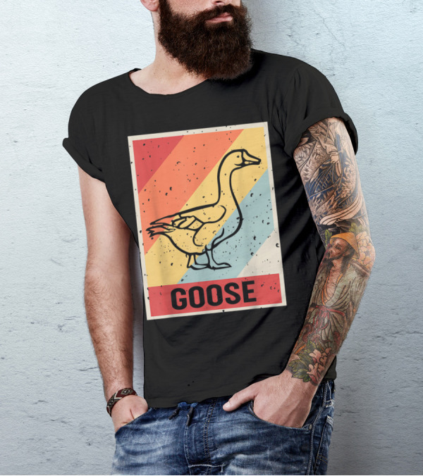 Vintage Goose Lover Retro 80th Anniversary T-Shirt