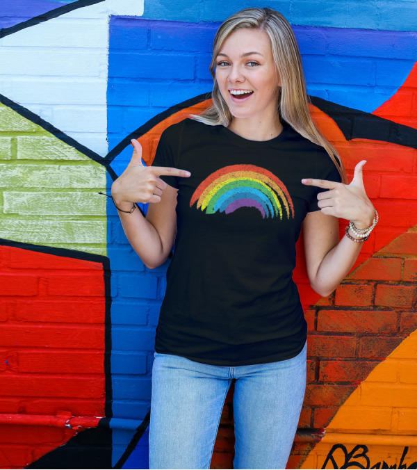 Vintage Rainbow Retro T-Shirt