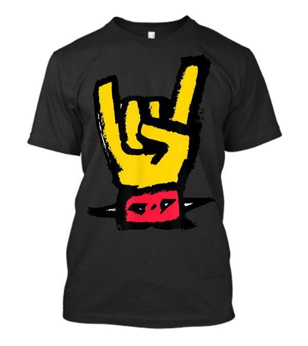 Vintage Rock Classic Band Gesture Metal Hand T-Shirt