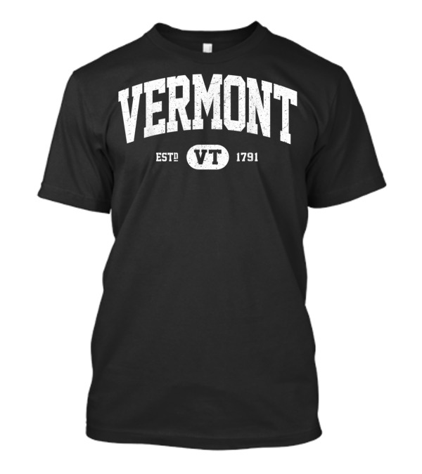 Vermont EST 1791 VT Vintage T-Shirt