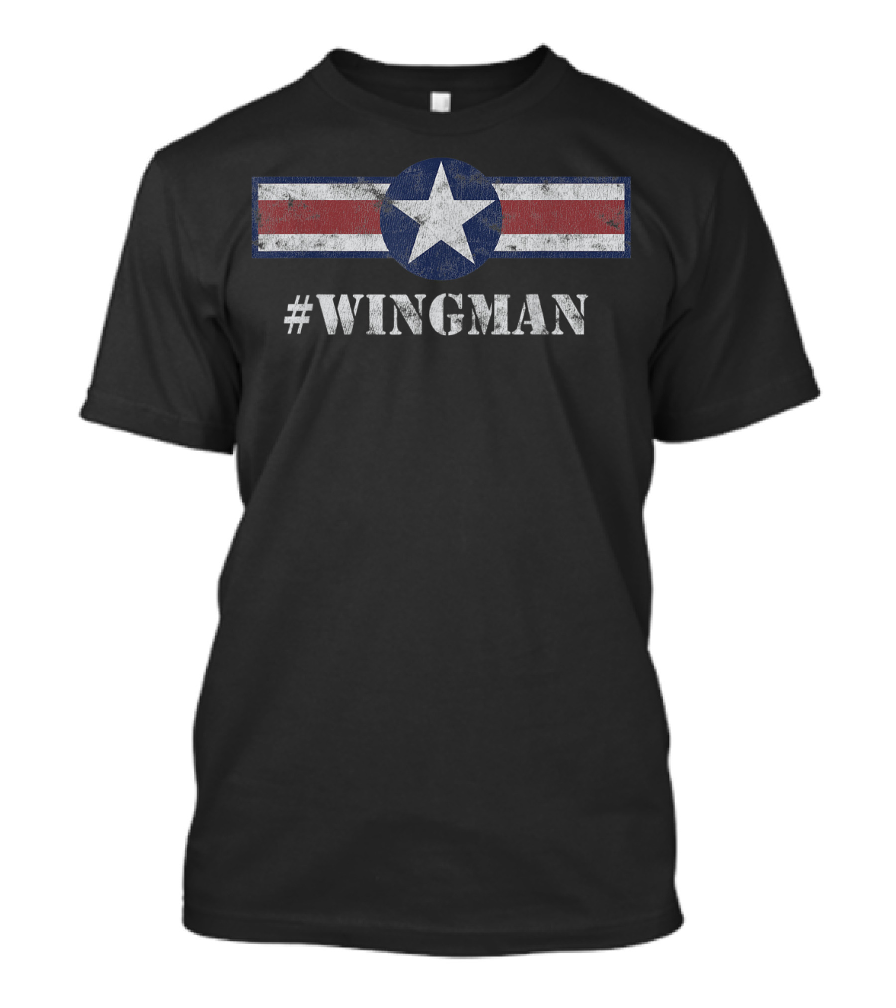 WINGMAN Star Emblem Classic Look T-Shirt