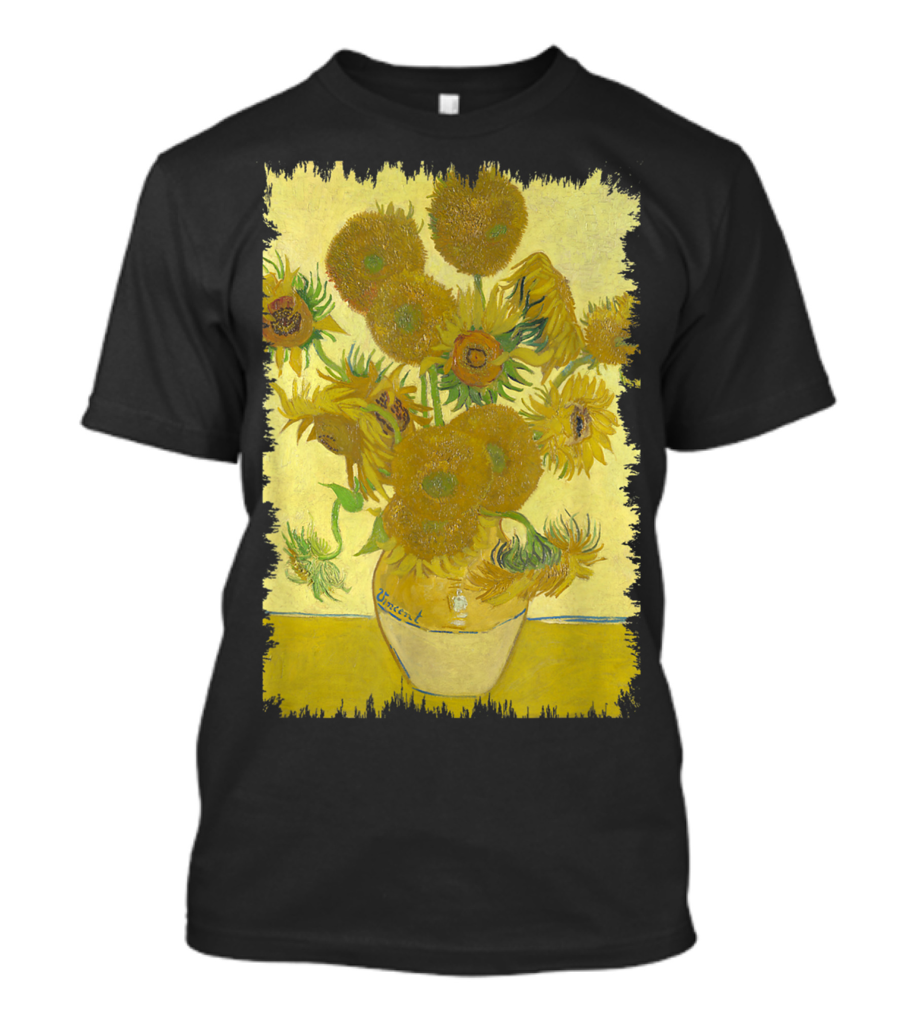 Van Gogh Sunflowers World Famous Painting T-Shirt
