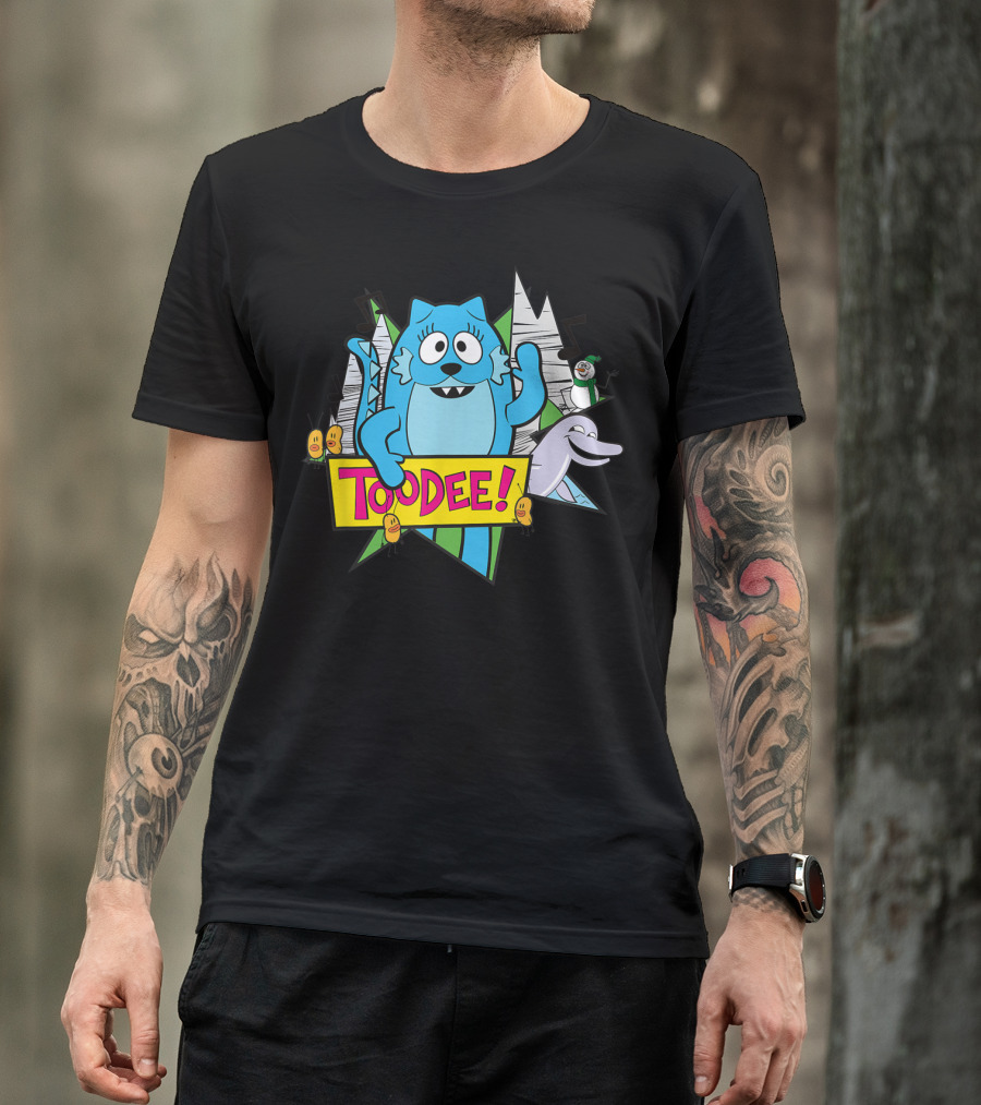 Yo Gabba Gabba Toodee Forest Scene With Musical Notes And Animals T-Shirt