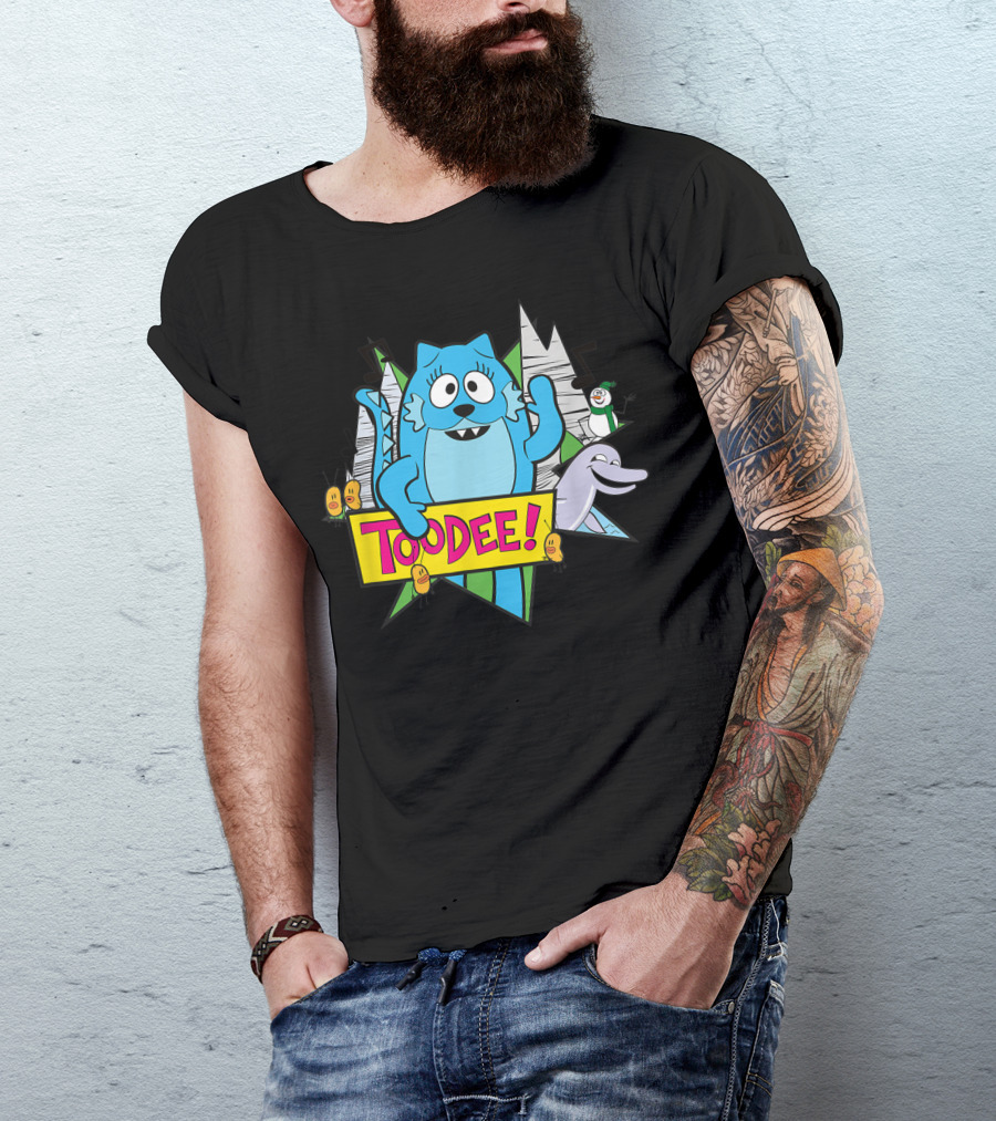 Yo Gabba Gabba Toodee Forest Scene With Musical Notes And Animals T-Shirt