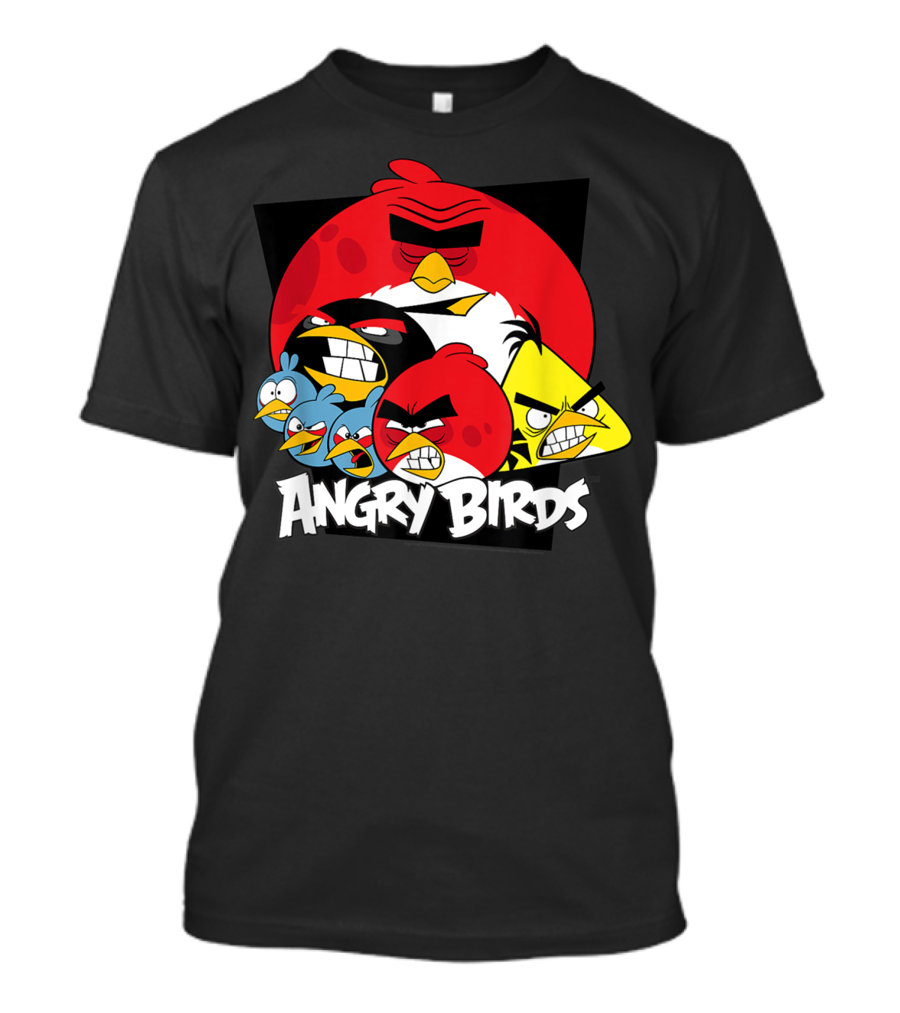 Angry Birds Group Of Angry Characters T-Shirt