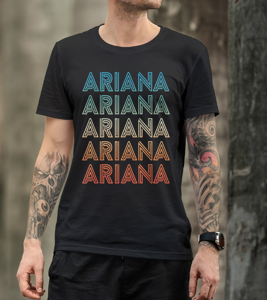 ARJANA Name ARJANA Repeated Geometric T-Shirt