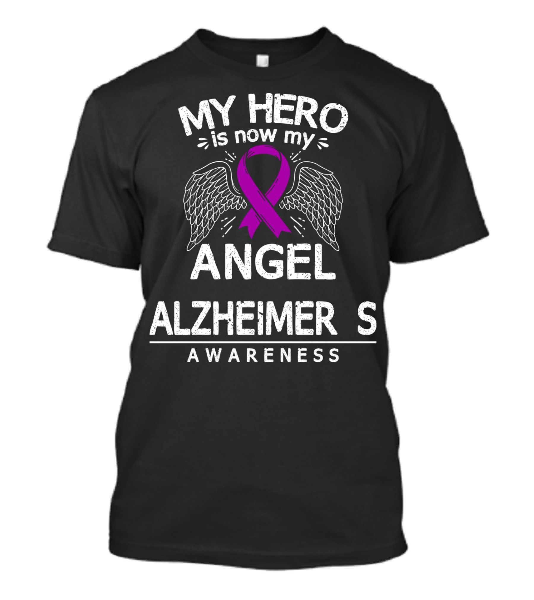 My Hero Is Now My Angel Alzheimer's Awareness T-Shirt