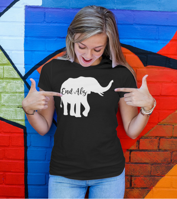 Endalz Alzheimer’s Awareness Elephant T-Shirt
