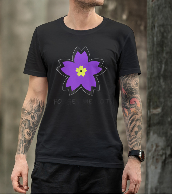 Forget Me Not Dementia Alzheimers Flower T-Shirt