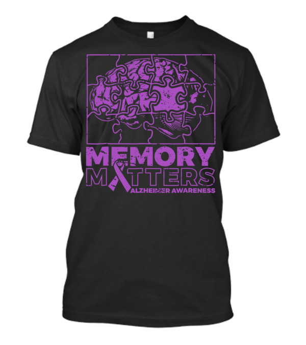 Memory Matters Alzheimer's Awareness Puzzle Brain T-Shirt