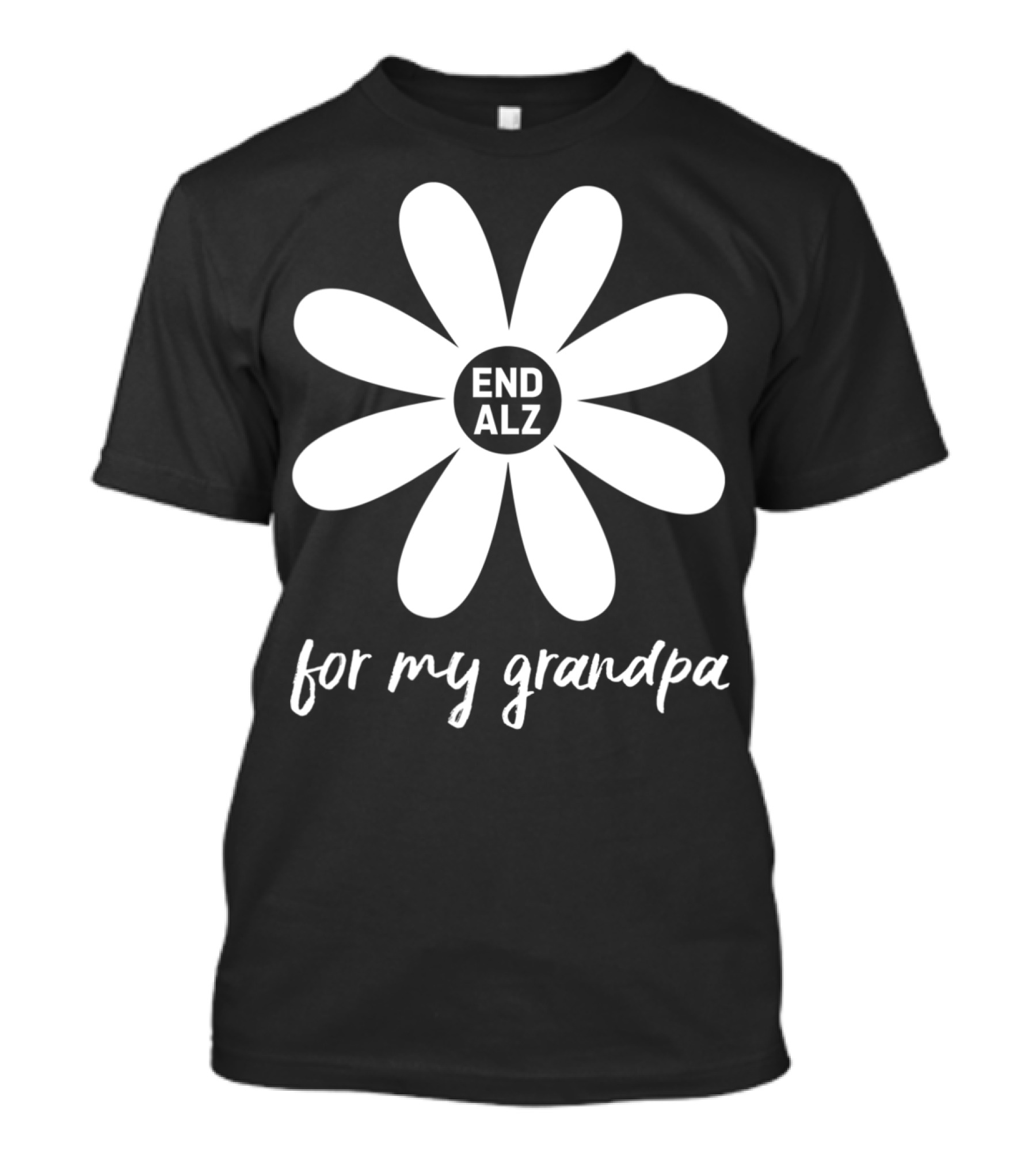 End ALZ For My Grandpa Alzheimer's Awareness Purple T-Shirt