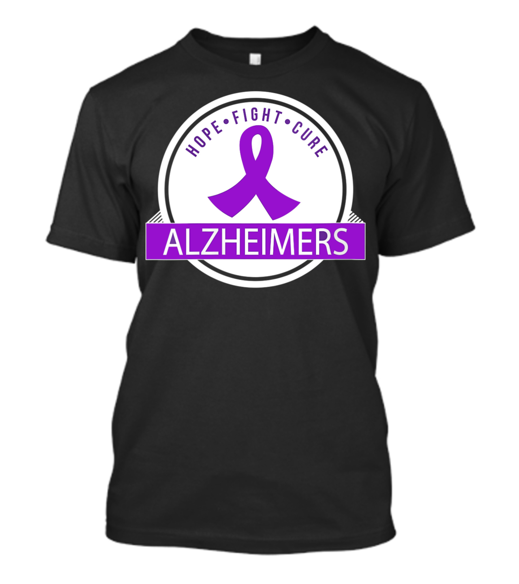 HOPE FIGHT CURE Alzheimers Awareness T-Shirt
