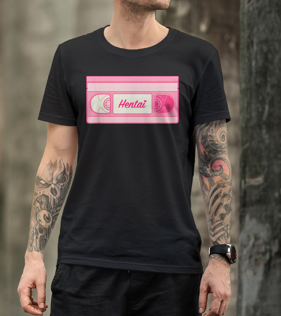 Hentai Japanese Vaporwave 80s Japan Manga VHS T-Shirt