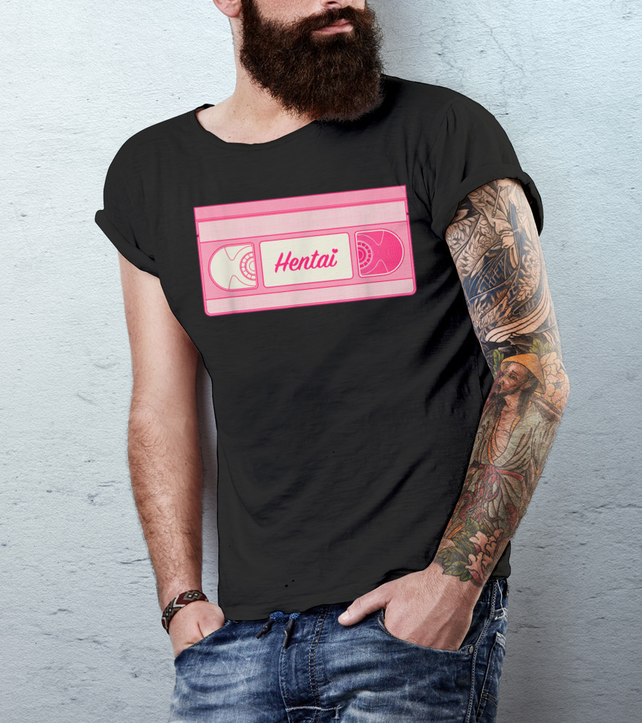Hentai Japanese Vaporwave 80s Japan Manga VHS T-Shirt