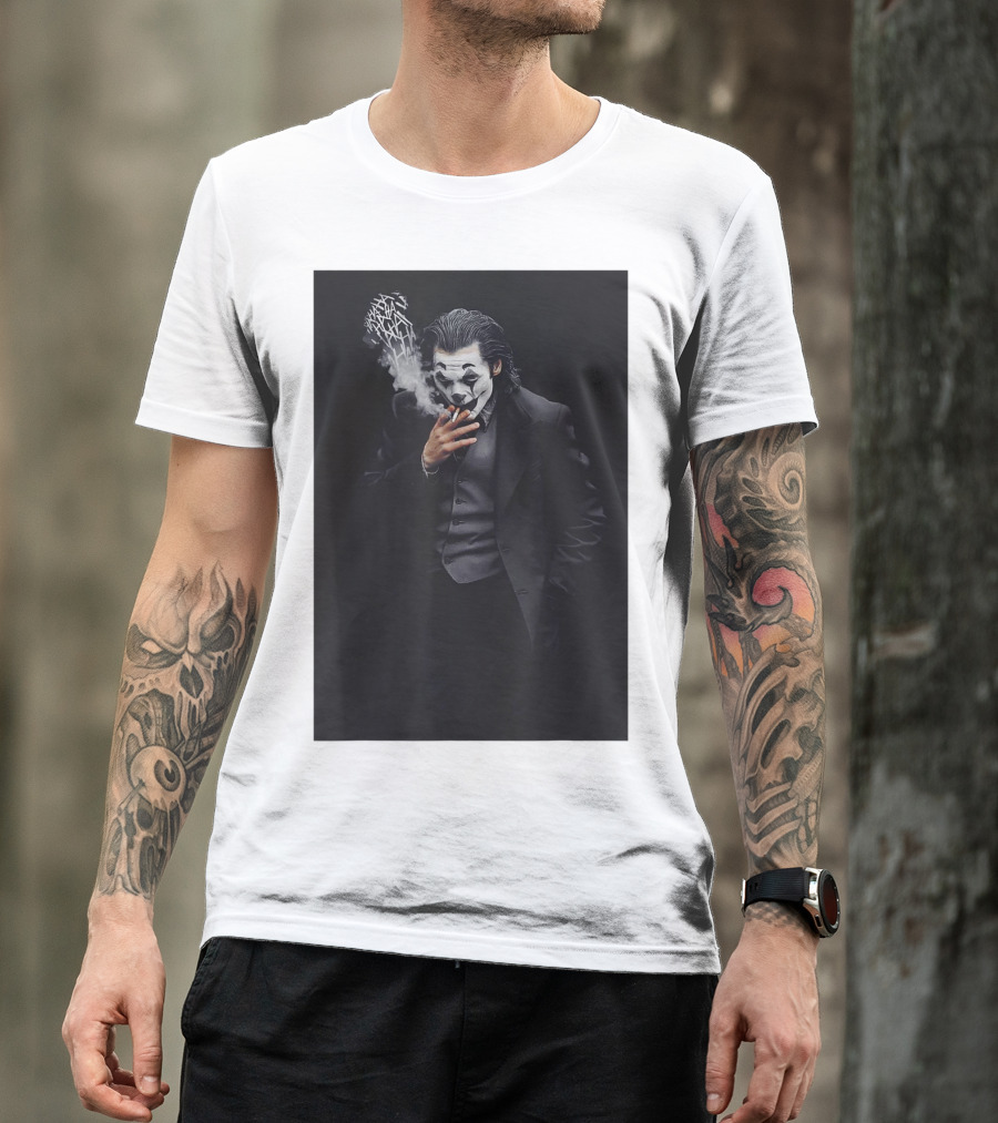 Joker Hahahahaha Halloween Cute Smoking Clown T-Shirt