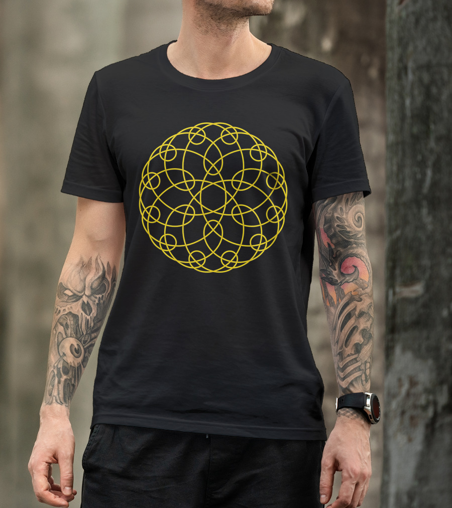 Jupiter Disc Geometric Pattern Spiral Symmetry T-Shirt