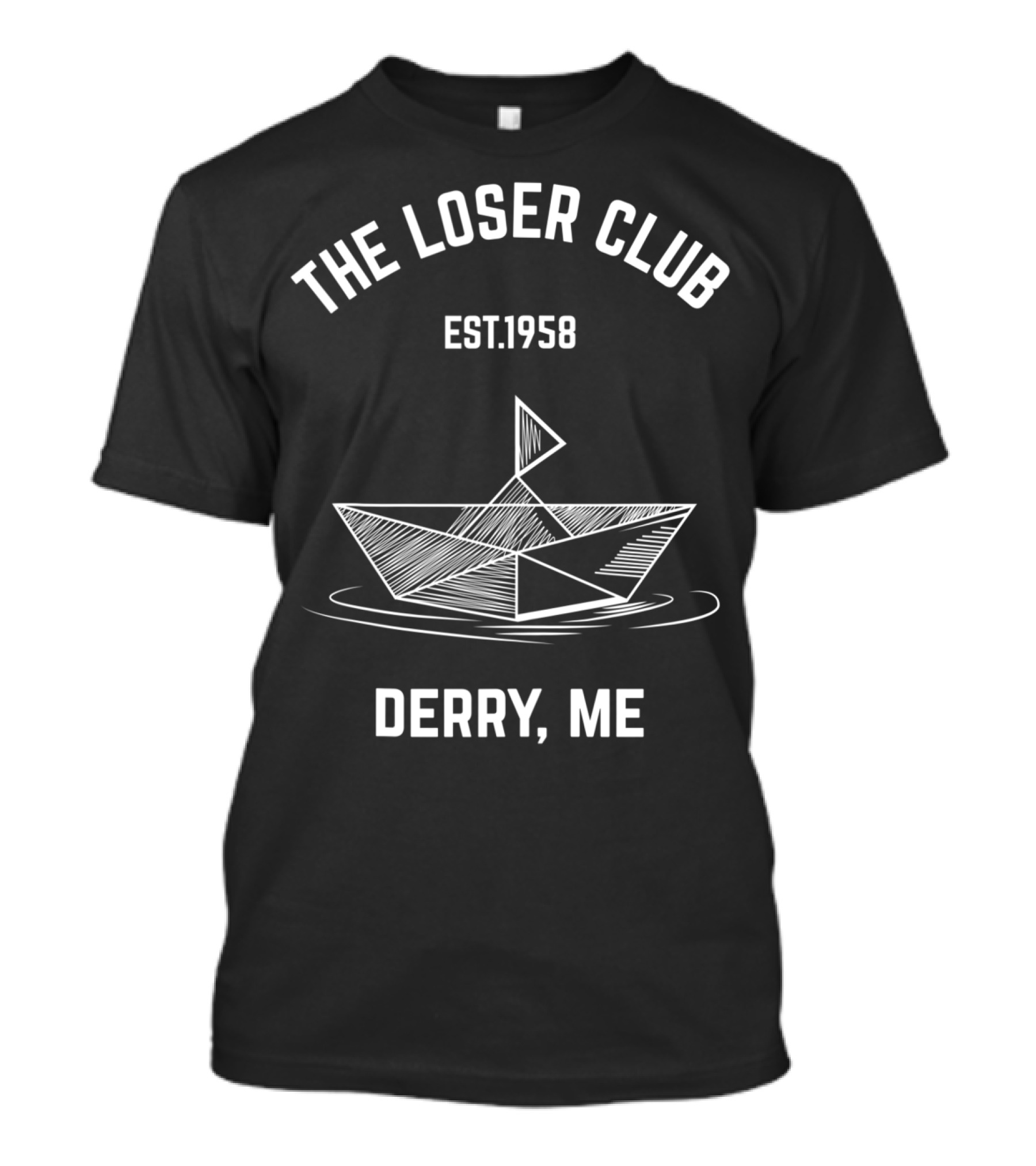 The Loser Club Derry ME Est. 1958 Paper Boat T-Shirt
